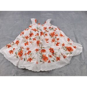 Tommy Bahama Sundress Girls Toddler 2T Floral Multi Color Layered Eyelet Trim